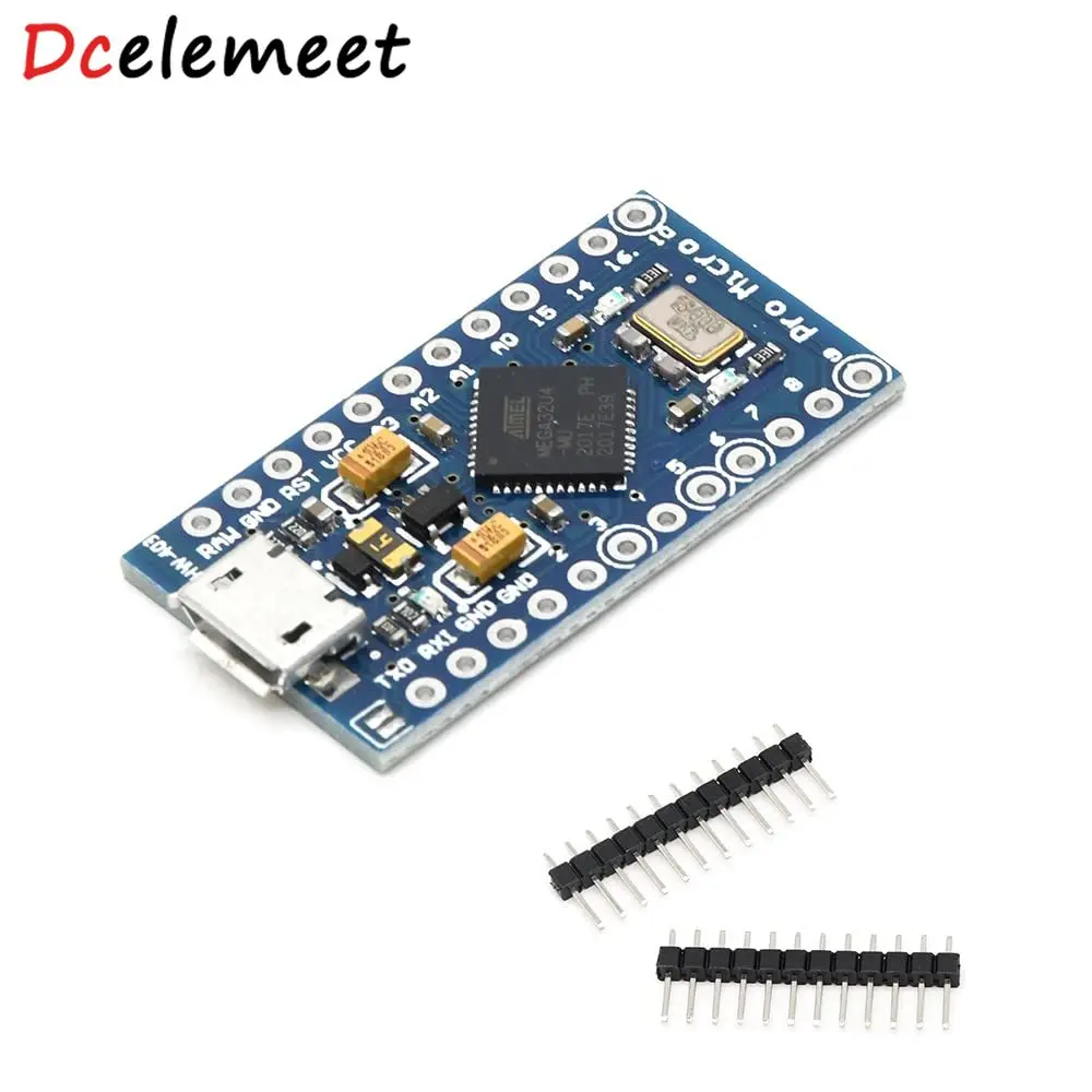 Pro Micro ATmega32U4 Replace ATmega328 For Arduino IDE 1.0.3 Pro Mini With 2 Row Pin Header For Leonardo Mini USB Interface
Pro Micro ATmega32U4 Replace ATmega328 For Arduino IDE 1.0.3 Pro Mini With 2 Row Pin Header For Leonardo Mini USB Interface
