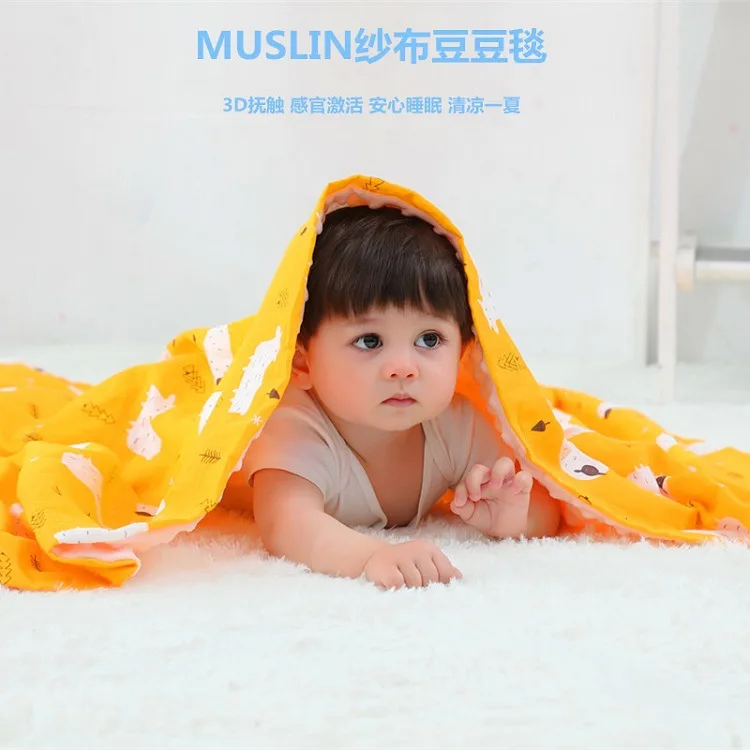 Autumn new MUSLIN gauze bean blanket thickened children's quilt baby comfort bean blanket newborn blanket
Autumn new MUSLIN gauze bean blanket thickened children's quilt baby comfort bean blanket newborn blanket