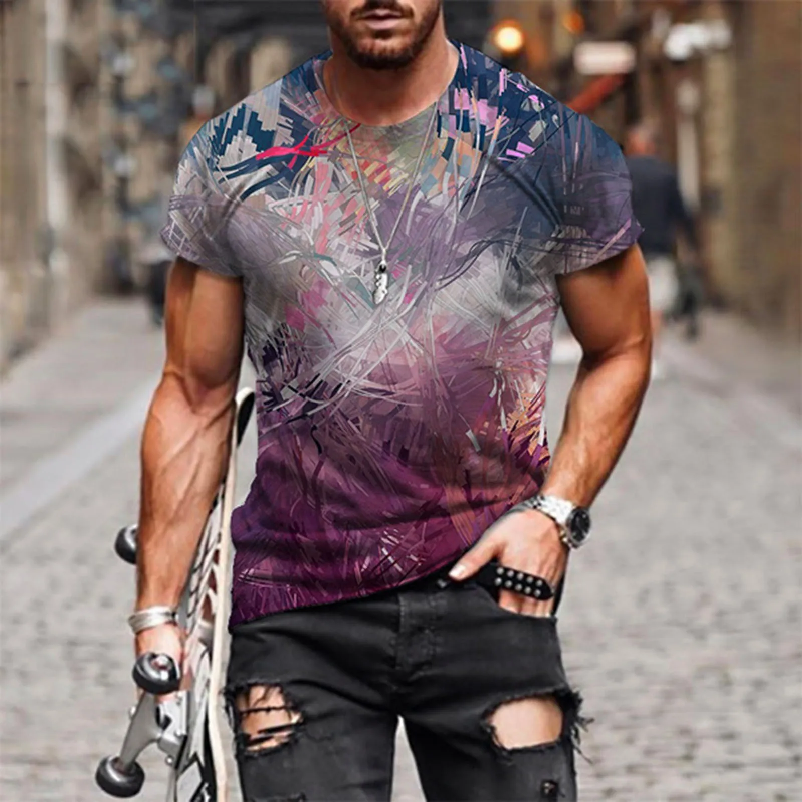 Slim Fit Tall Dress Shirts for Men Summer Short T-shirt O Neck Sleeve Men's Blouse Casual Printed Spring Top Men Shirts Fitted
Slim Fit Tall Dress Shirts for Men Summer Short T-shirt O Neck Sleeve Men's Blouse Casual Printed Spring Top Men Shirts Fitted