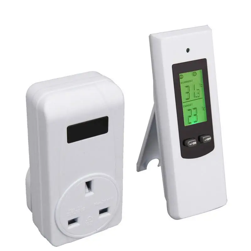 Wireless Plug In Thermostat Outlet Electric Thermostat Controlled Outlet Remote Control Build-in Temp Sensor Greenhouse Plug Out
Wireless Plug In Thermostat Outlet Electric Thermostat Controlled Outlet Remote Control Build-in Temp Sensor Greenhouse Plug Out