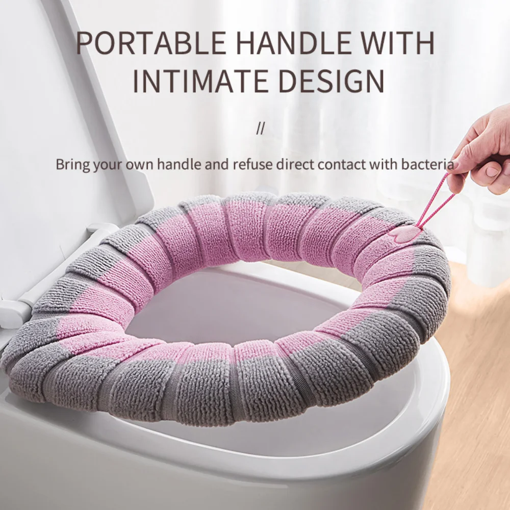 Universal Toilet Seat Toilet Seat Cushion Thick Plush O-shaped Toilet Seat Toilet Cover with Handle Nordic Bathroom Accessories
Universal Toilet Seat Toilet Seat Cushion Thick Plush O-shaped Toilet Seat Toilet Cover with Handle Nordic Bathroom Accessories