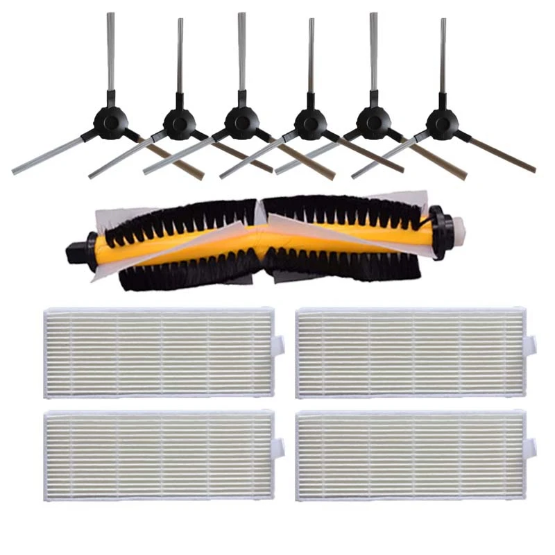 

Replacement Main Brush Side Brushes Hepa Filters For Proscenic VSLAM-811GB VSLAM-911SE Vacuum Cleaner Accessories