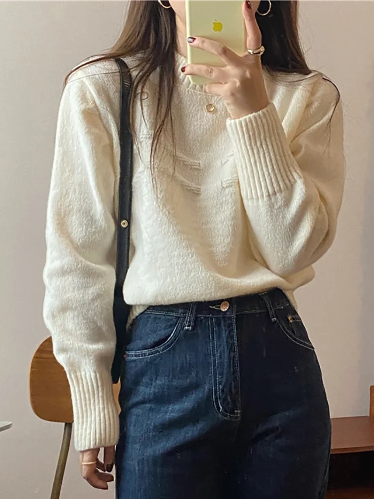 Hot Sale 2023 Autumn Winter Women knitted Pullovers New Fall Jacquard O-neck Thick Warm Women Sweater High quality Casual Sweat
Hot Sale 2023 Autumn Winter Women knitted Pullovers New Fall Jacquard O-neck Thick Warm Women Sweater High quality Casual Sweat