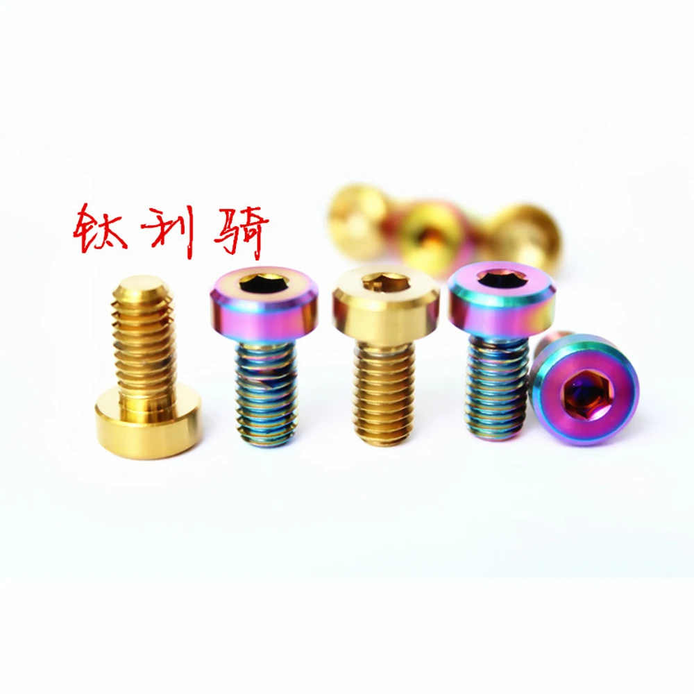 M6 x 12mm Ti/Golden/Rainbow GR5 Titanium Alloy Bolts For Motorcycle Fuel Tank Cap
M6 x 12mm Ti/Golden/Rainbow GR5 Titanium Alloy Bolts For Motorcycle Fuel Tank Cap