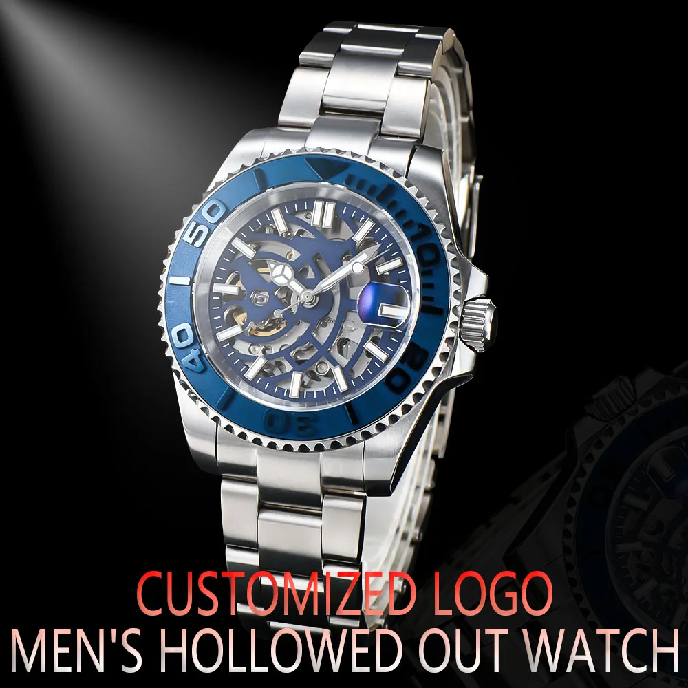 

Creative Customization Luxury Sapphire Crystal NH38 Automatic Mechanical Watch Men's Watch 10Bar Swimming Date Men's Clock
