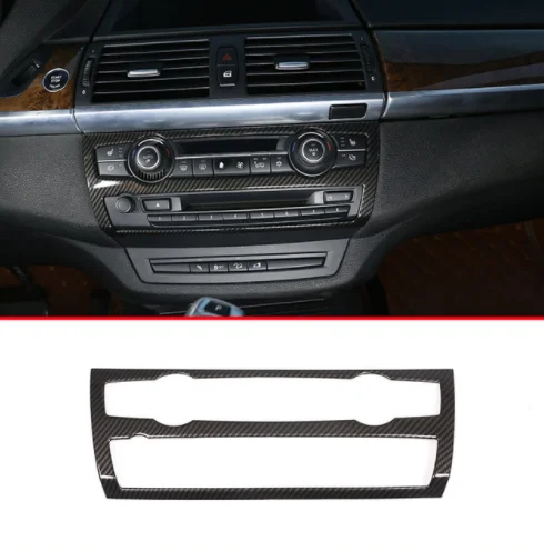 Carbon Fiber Style Car Air Conditioner Volume Mode Button Frame Trim Accessories For BMW X5 X6 E70 E71 2008-2013
Carbon Fiber Style Car Air Conditioner Volume Mode Button Frame Trim Accessories For BMW X5 X6 E70 E71 2008-2013