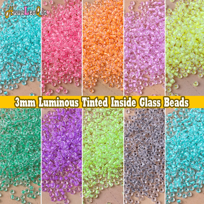 165pcs 3mm Luminous Tinted Inside Color Glass Beads 8/0 Uniform Loose Spacer Seed Beads for Needlework Jewelry Making DIY Sewing
165pcs 3mm Luminous Tinted Inside Color Glass Beads 8/0 Uniform Loose Spacer Seed Beads for Needlework Jewelry Making DIY Sewing