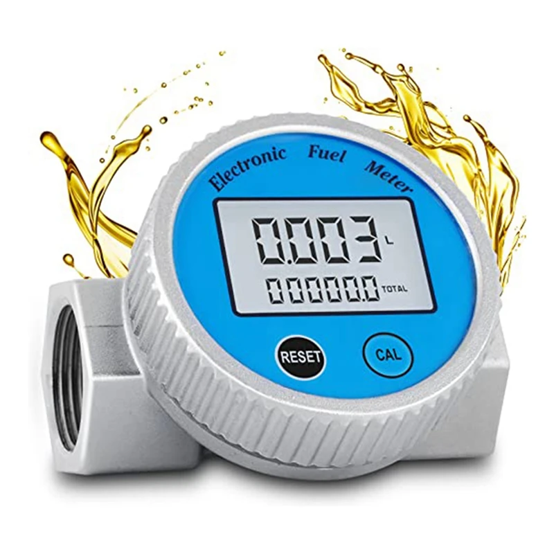 Turbine Flow Meter Waterproof Digital Fuel Flowmeter 2.37-26.41GPM For Water Dieselfuel Methanolkerosene Oil (1In NPT)
Turbine Flow Meter Waterproof Digital Fuel Flowmeter 2.37-26.41GPM For Water Dieselfuel Methanolkerosene Oil (1In NPT)