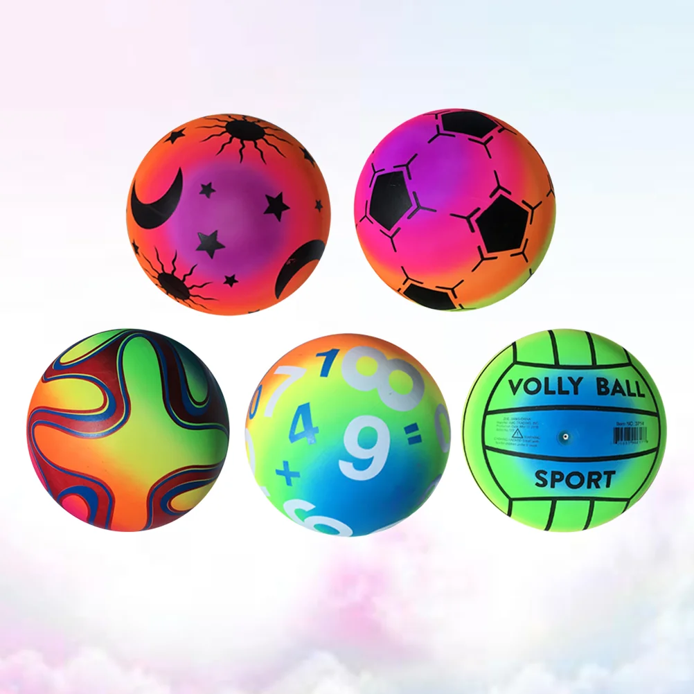 5 Pcs Flaping Kickball Beach Balls Kids PVC Bouncy Kickball Kids Sports Toys Gradient Outdoor Beach Balls
5 Pcs Flaping Kickball Beach Balls Kids PVC Bouncy Kickball Kids Sports Toys Gradient Outdoor Beach Balls