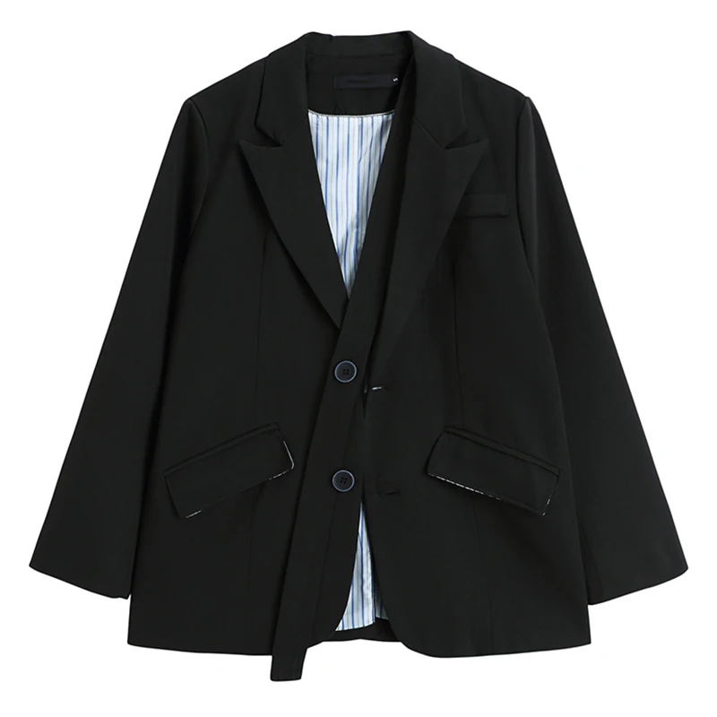 2022 Spring Korean Women Casual Notched Collar Black Suit Jacket Autumn Loose Lace Up Bandage Long Sleeve Female Blazers Outwear
2022 Spring Korean Women Casual Notched Collar Black Suit Jacket Autumn Loose Lace Up Bandage Long Sleeve Female Blazers Outwear