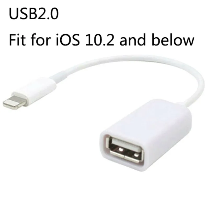 For Apple Interface Male To USB Female OTG Adapter Cable for Apple IPhone IOS10.2 and Below
For Apple Interface Male To USB Female OTG Adapter Cable for Apple IPhone IOS10.2 and Below