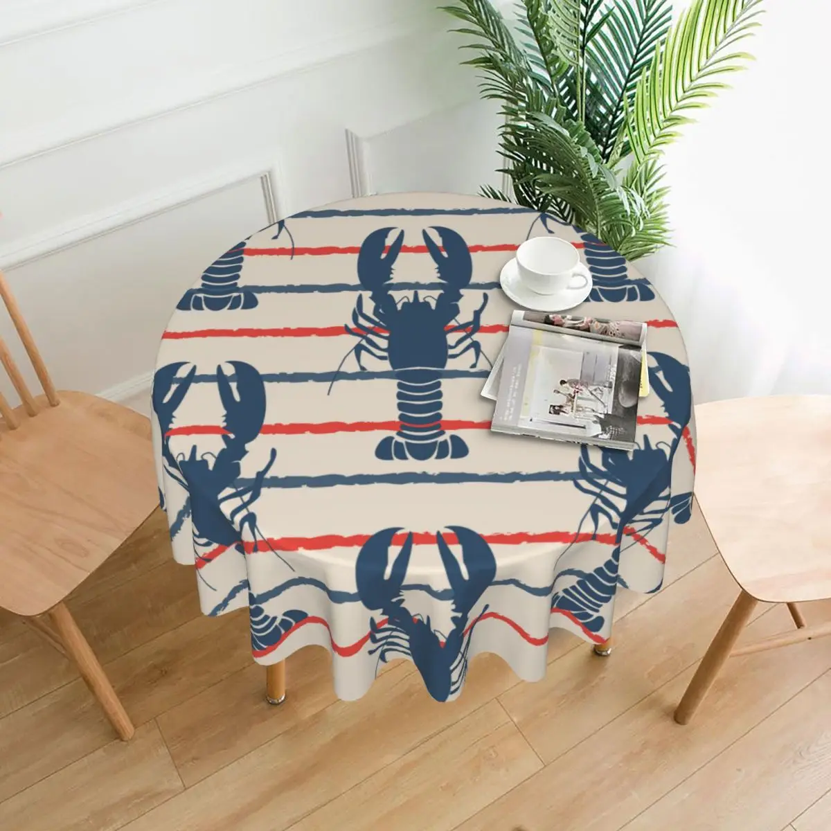 Retro Marine Seafood With Lobster Decorative Tablecloth Thick Round Party Dining Table Cover Tea Table Cloth
Retro Marine Seafood With Lobster Decorative Tablecloth Thick Round Party Dining Table Cover Tea Table Cloth