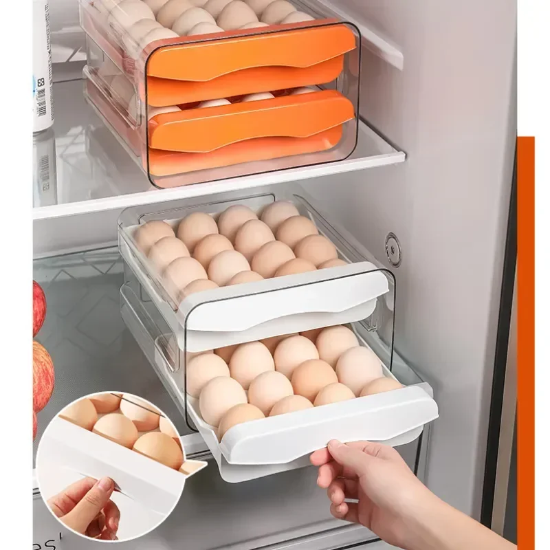 Egg Household Bracket Egg And Food Drawer Preservation Type Box Storage Storage Refrigerator Kitchen Box Box Double Layer
Egg Household Bracket Egg And Food Drawer Preservation Type Box Storage Storage Refrigerator Kitchen Box Box Double Layer