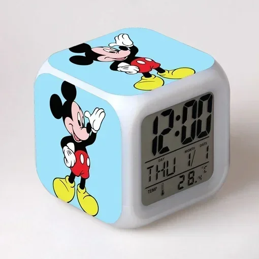 Небольшие Разноцветные квадратные часы с изображением Микки-Мауса из мультфильма Disney светодиодные детские электронные часы милый и креативный подарок для студентов
Небольшие Разноцветные квадратные часы с изображением Микки-Мауса из мультфильма Disney светодиодные детские электронные часы милый и креативный подарок для студентов