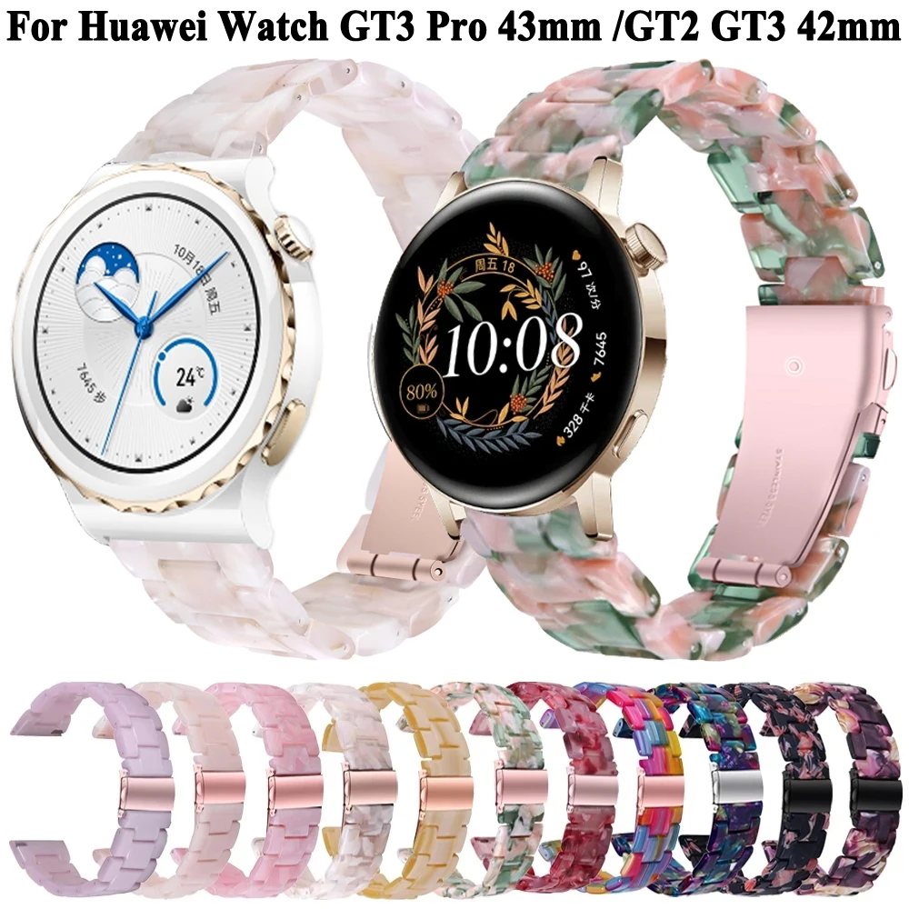 

Ремешок полимерный для наручных часов Huawei Watch GT3 GT2 42 мм, браслет для часов GT 3 Pro 43 мм, аксессуары для умных часов, 20 мм