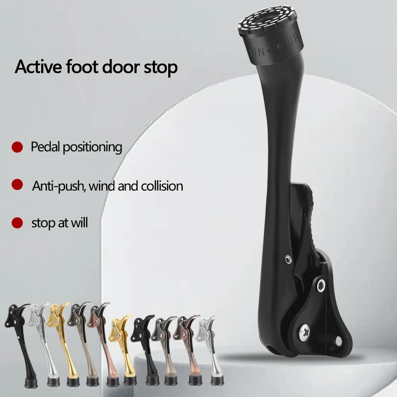 Adjustable Pedals Door Stopper Heavy Duty Mute Zinc Alloy Door Stops With Non-Slip Rubber Tip Hidden Wall Protector
Adjustable Pedals Door Stopper Heavy Duty Mute Zinc Alloy Door Stops With Non-Slip Rubber Tip Hidden Wall Protector