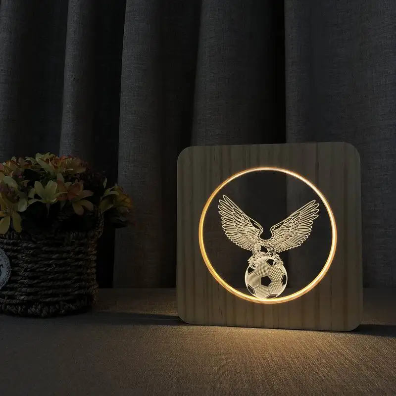 3D LED кино ролевая акриловая деревянная USB Ночная лампа настольная лампа резьба для декора детской комнаты
3D LED кино ролевая акриловая деревянная USB Ночная лампа настольная лампа резьба для декора детской комнаты