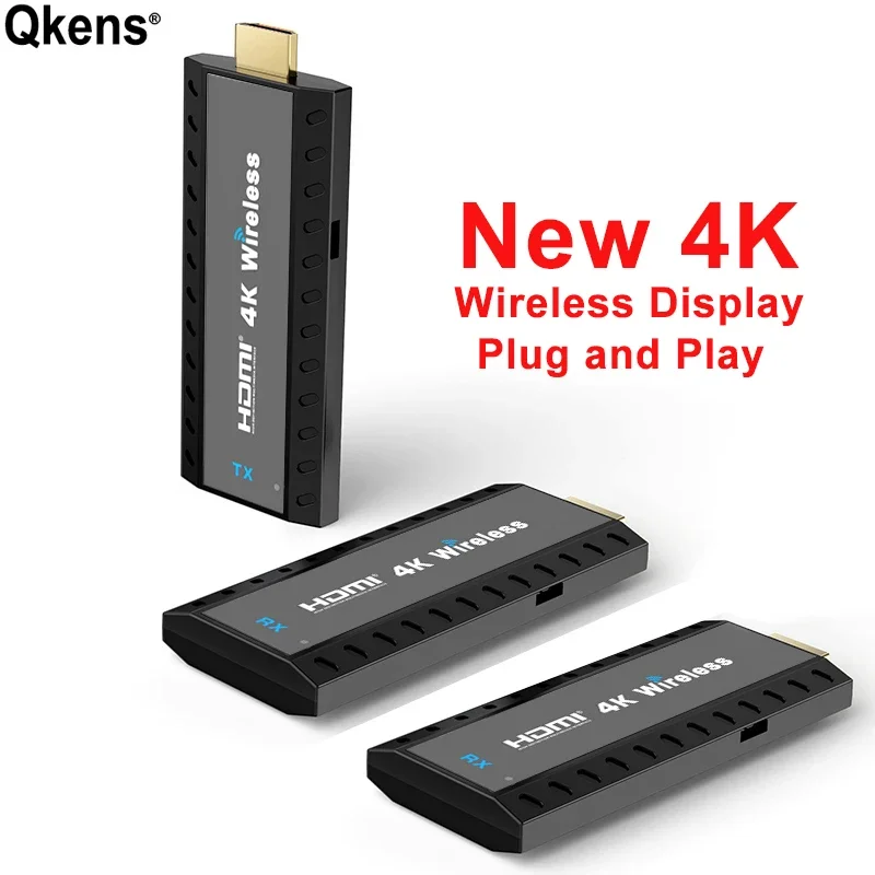 4K Wireless HDMI Video Transmitter and Receiver Extender Display Adapter 1TX and 1 2RX for PS4 Camera PC To TV Monitor Projector
4K Wireless HDMI Video Transmitter and Receiver Extender Display Adapter 1TX and 1 2RX for PS4 Camera PC To TV Monitor Projector