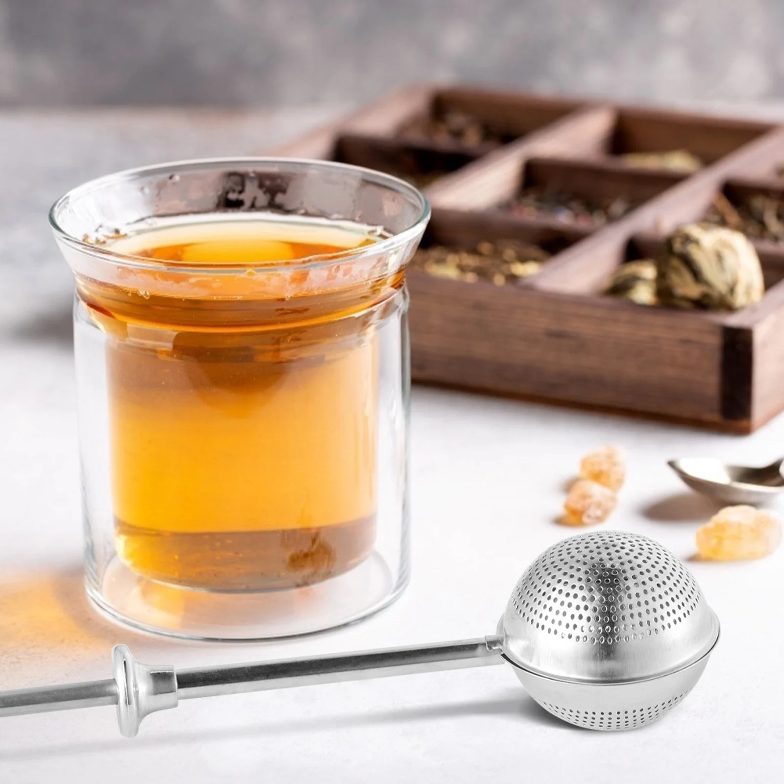 Ball Shaped Tea Strainer Tea Infuser Stainless Steel Push Style Tea Infuser Strainer Tea Filter Tool
Ball Shaped Tea Strainer Tea Infuser Stainless Steel Push Style Tea Infuser Strainer Tea Filter Tool