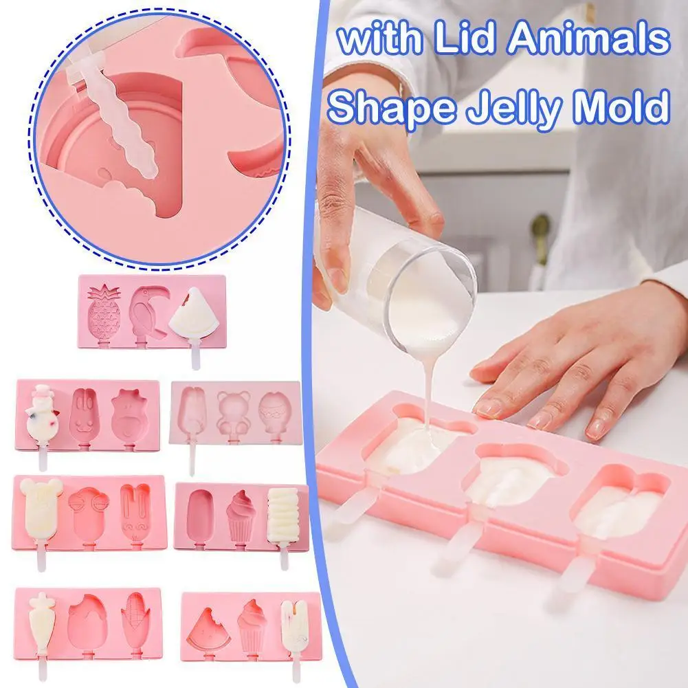 Silicone Ice Cream Mold DIY Cartoon Animal Fruit Popsicle Accessories Stick Kitchen Tools With Maker Lid Mould and Ice Cube R4B1
Silicone Ice Cream Mold DIY Cartoon Animal Fruit Popsicle Accessories Stick Kitchen Tools With Maker Lid Mould and Ice Cube R4B1
