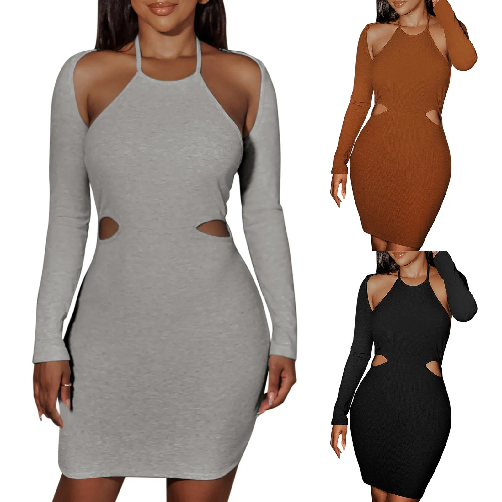 Женское сексуальное вечернее платье, костюм с длинным рукавом, высокая эластичность, облегающие бедра мини-платья вечерние платья, женские ... 
Женское сексуальное вечернее платье, костюм с длинным рукавом, высокая эластичность, облегающие бедра мини-платья вечерние платья, женские ...