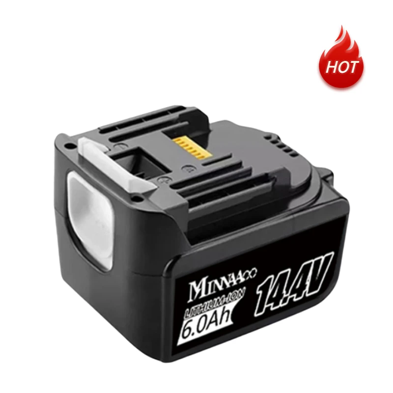 14.4V 6000mAh Rechargeable Li-ion Battery For Makita 14V Power Tools 5.0Ah Batteries BL1460 BL1430 1415 194066-1
14.4V 6000mAh Rechargeable Li-ion Battery For Makita 14V Power Tools 5.0Ah Batteries BL1460 BL1430 1415 194066-1