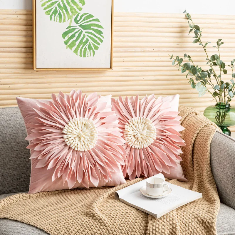 Floral Decorative Pillowcase 3D Daisy Sunflower Throw Pillow Cover for Sofa Couch Bed Flower-Shaped Cushion Case Home 1pc TJ7353 
Floral Decorative Pillowcase 3D Daisy Sunflower Throw Pillow Cover for Sofa Couch Bed Flower-Shaped Cushion Case Home 1pc TJ7353