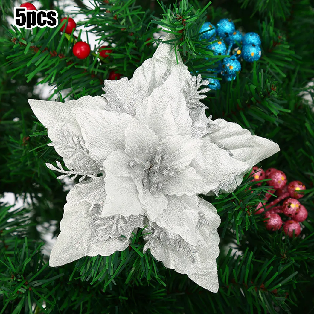 For Christmas Tree New Christmas Flowers Polyster Tree Xmas 18cm Christmas Flower Glitter Hanging Large Poinsettia
For Christmas Tree New Christmas Flowers Polyster Tree Xmas 18cm Christmas Flower Glitter Hanging Large Poinsettia
