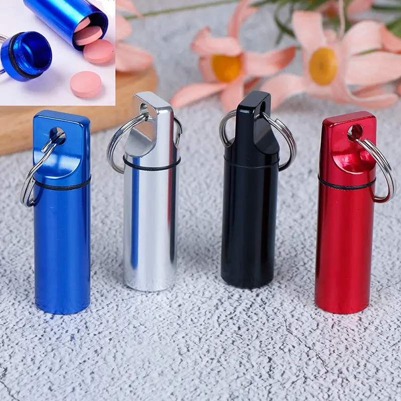 1pc Metal Waterproof Metal Aluminum Pill Box Keychain Carabiner Medicine Case Container Bottle Holder Pill Box
1pc Metal Waterproof Metal Aluminum Pill Box Keychain Carabiner Medicine Case Container Bottle Holder Pill Box