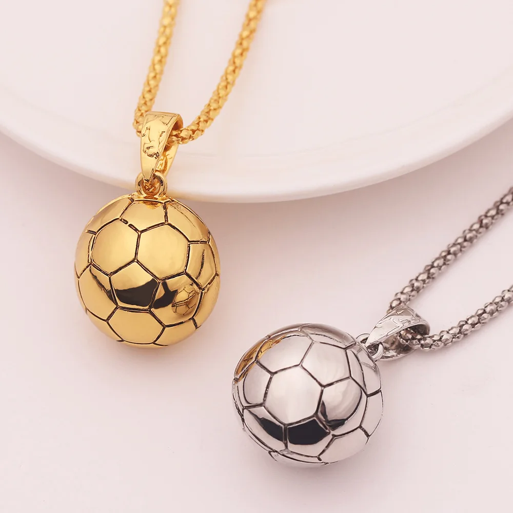 Hip Hop Necklaces for Men Women Collares Charm Solid Football Soccer Model Pendants Cadeau Homme Collar Hombre Colgantes Jewelry 
Hip Hop Necklaces for Men Women Collares Charm Solid Football Soccer Model Pendants Cadeau Homme Collar Hombre Colgantes Jewelry