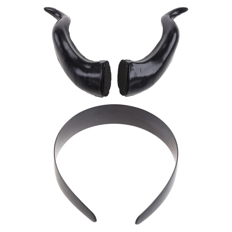 Y166 Halloween Witch Black Long Ox Horn Headband Movie Evil Queen Glitter Hair Hoop Gothic Cosplay Costume Headpiece
Y166 Halloween Witch Black Long Ox Horn Headband Movie Evil Queen Glitter Hair Hoop Gothic Cosplay Costume Headpiece