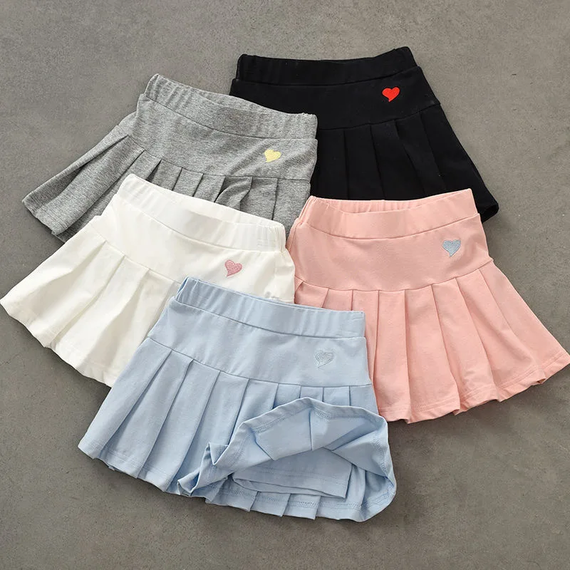 Girls' New All-Match Pleated Culottes Medium And Small Children'S Summer Skirt With Inner Safety Pants Student Uniform Skirts
Girls' New All-Match Pleated Culottes Medium And Small Children'S Summer Skirt With Inner Safety Pants Student Uniform Skirts