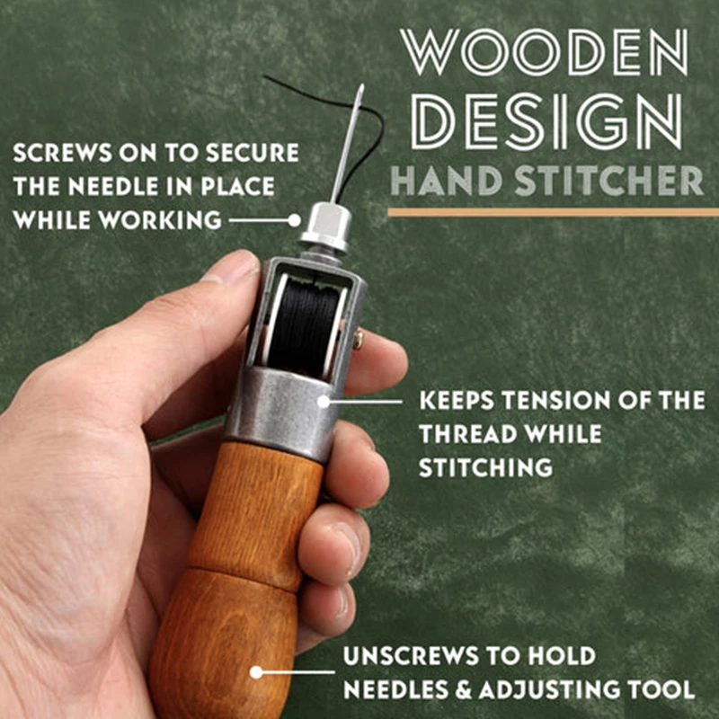 Leather Sewing Awl Kit Hand Stitcher Set Lock Stitching Hand Stitcher Thread Needles Kit Craft Stitch Sewing Machine Accessories
Leather Sewing Awl Kit Hand Stitcher Set Lock Stitching Hand Stitcher Thread Needles Kit Craft Stitch Sewing Machine Accessories