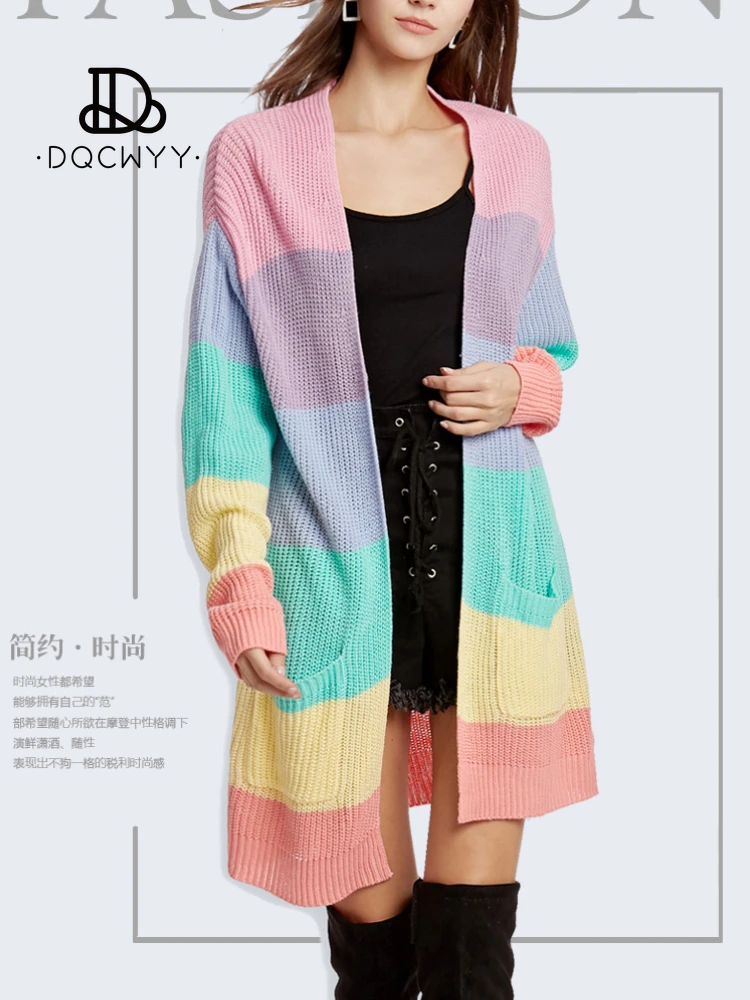 Autumn/Winter 2023 New Sweater Women Coat Loose Long Knitted Cardigan Iridescence Color Fashion Women Cardigan Long Sleeves Tops
Autumn/Winter 2023 New Sweater Women Coat Loose Long Knitted Cardigan Iridescence Color Fashion Women Cardigan Long Sleeves Tops