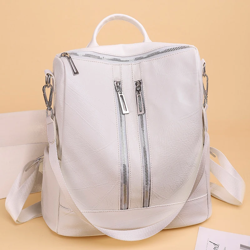 2022 White Backpack For Women Leather Travel Rucksack Female Shoulder Book Bag multifunction Backbag ladies waterproof nylon
2022 White Backpack For Women Leather Travel Rucksack Female Shoulder Book Bag multifunction Backbag ladies waterproof nylon