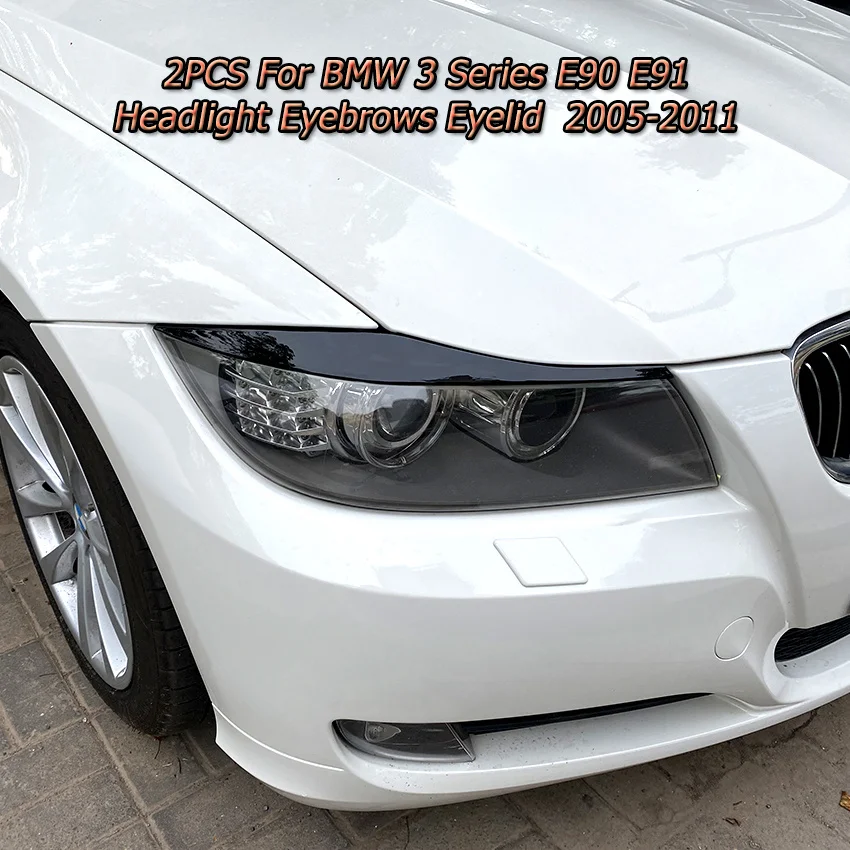 Блестящая черная наклейка для BMW 3 серии E90 E91, отделка для передней фары, бровей, век, крышки для глаз, украшение 2005-2011 седан/Туризм
Блестящая черная наклейка для BMW 3 серии E90 E91, отделка для передней фары, бровей, век, крышки для глаз, украшение 2005-2011 седан/Туризм