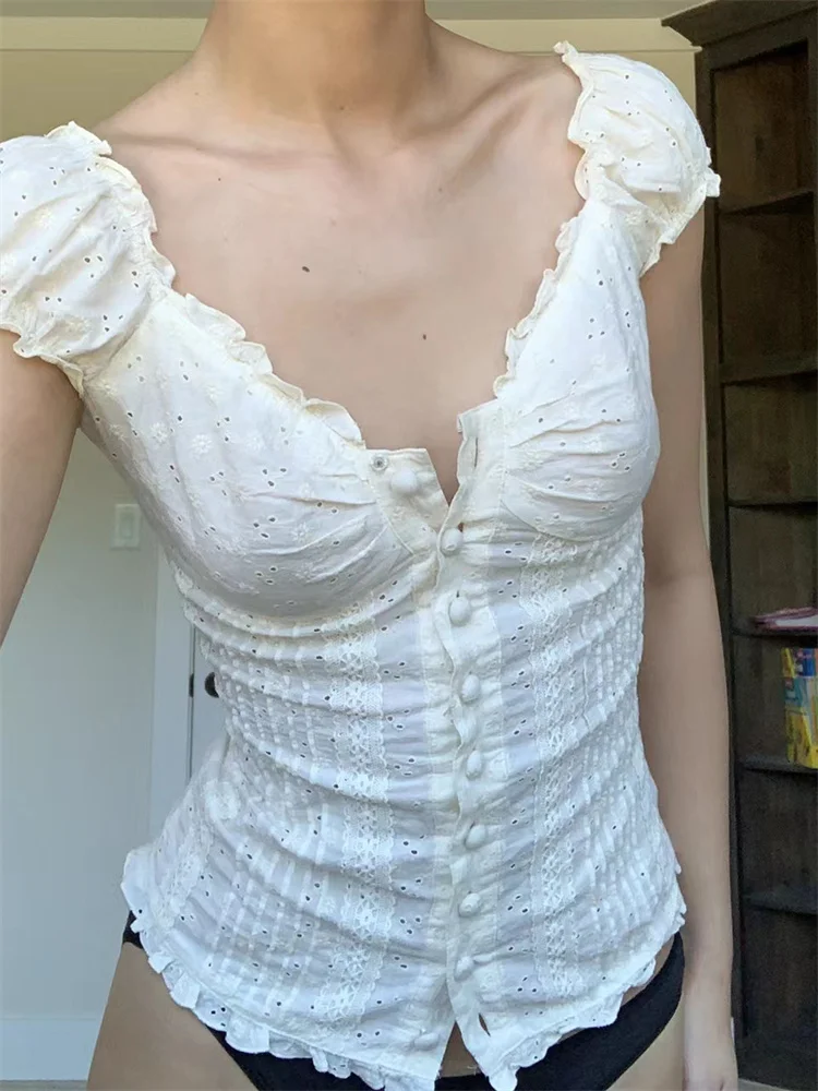 2022 New Pleated Shoulder Button Folded Lace Bodice Oversized T Shirt Women Korean Fashion Woman Blouses Y2K Kawaii Clothes Emo
2022 New Pleated Shoulder Button Folded Lace Bodice Oversized T Shirt Women Korean Fashion Woman Blouses Y2K Kawaii Clothes Emo