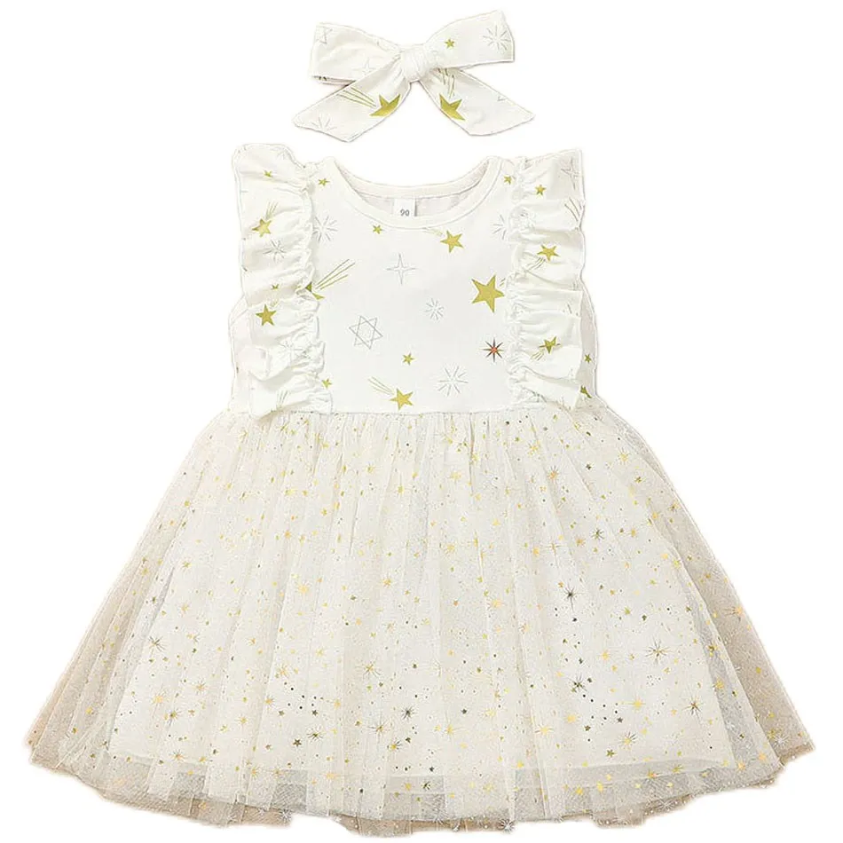 Baby Girl Casual Dress Infant Children's Wear Sleeveless Fashion Star Mesh Send Hairband Sequin Brief Toddle Art Photo Dress Up
Baby Girl Casual Dress Infant Children's Wear Sleeveless Fashion Star Mesh Send Hairband Sequin Brief Toddle Art Photo Dress Up