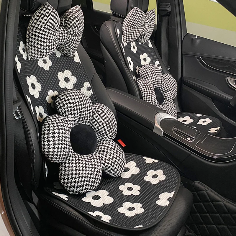 Cartoon Flower New Car Cushion 3D Breathable Mesh Seat Cushion Seat Cover Rear Fart Cushion Four Seasons Universal Seat Cushion
Cartoon Flower New Car Cushion 3D Breathable Mesh Seat Cushion Seat Cover Rear Fart Cushion Four Seasons Universal Seat Cushion