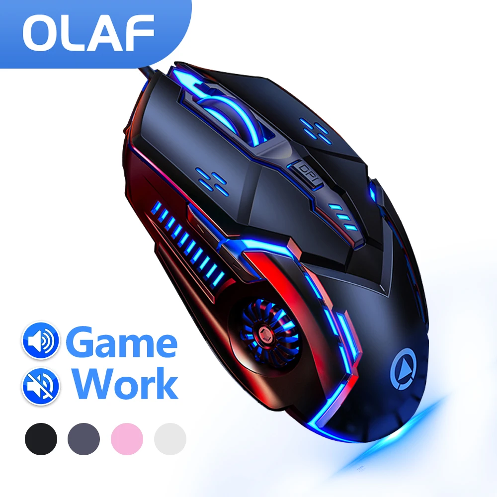 Бесшумная Проводная игровая мышь OLAF, 7 ярких цветов, подсветка, 3200 DPI, бесшумная мышь с USB-кабелем для ноутбука, ПК, геймера, компьютера, офиса
Бесшумная Проводная игровая мышь OLAF, 7 ярких цветов, подсветка, 3200 DPI, бесшумная мышь с USB-кабелем для ноутбука, ПК, геймера, компьютера, офиса