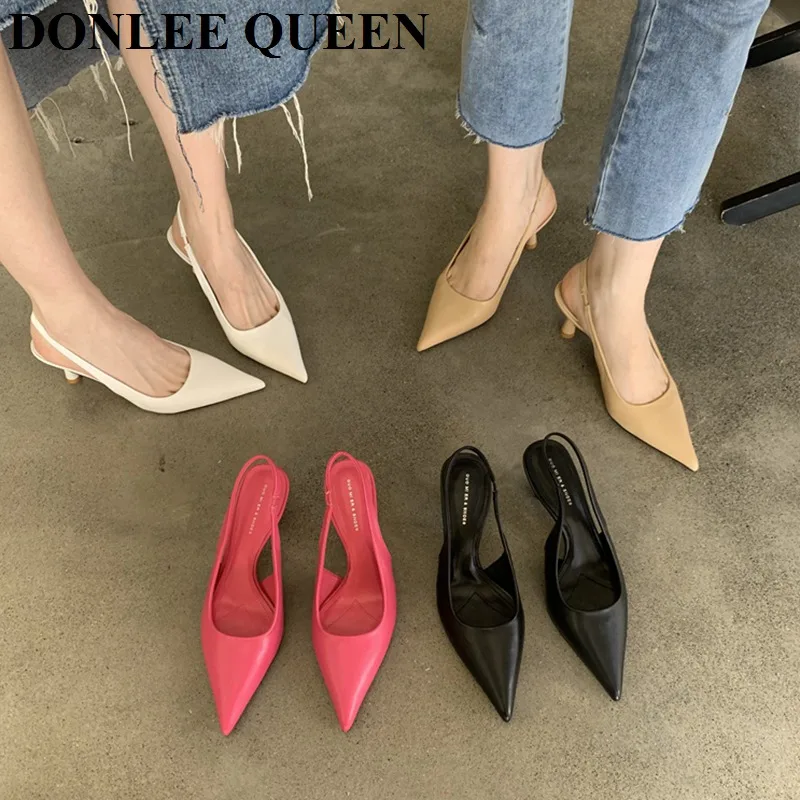 2022 модные весенние сандалии с ремешком на пятке, женские дизайнерские туфли с полуострым носком на высоком каблуке, элегантные туфли-лодочк... 
2022 модные весенние сандалии с ремешком на пятке, женские дизайнерские туфли с полуострым носком на высоком каблуке, элегантные туфли-лодочк...