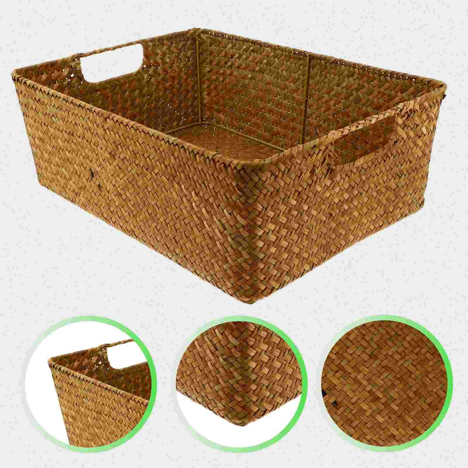 Basket Storage Baskets Wicker Wovenseagrass Organizerrattan Fruit Bin Bins Large Rectangular Hamper Seaweedpantry Makeup Serving
Basket Storage Baskets Wicker Wovenseagrass Organizerrattan Fruit Bin Bins Large Rectangular Hamper Seaweedpantry Makeup Serving