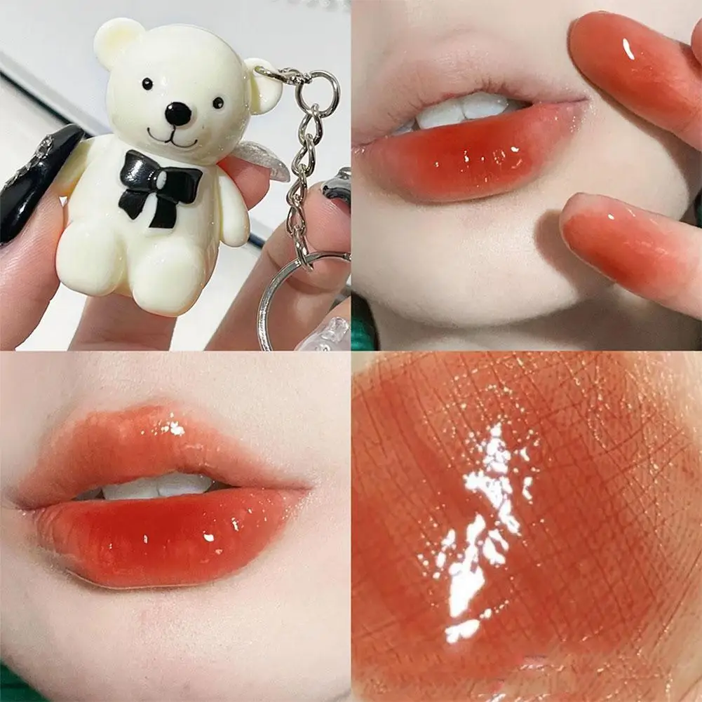 Water Light Stain Lip Gloss Mirror Glass Lipstick Cute Waterproof Keychain Matte Glazes Long-lasting Tint Lip Bear Cosmetic R7J7
Water Light Stain Lip Gloss Mirror Glass Lipstick Cute Waterproof Keychain Matte Glazes Long-lasting Tint Lip Bear Cosmetic R7J7