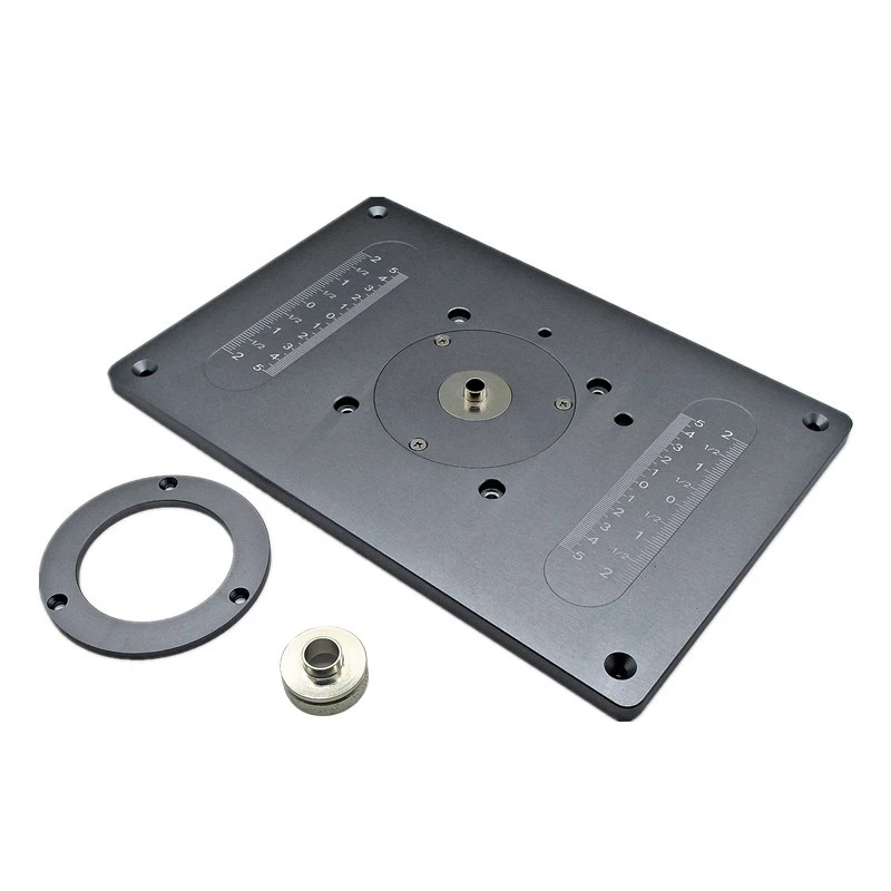 Router Table Insert Plate W/Level-Loc Rings and Router Template Bushing Guides - Aluminum Router Table Saw Insert Plate Kit
Router Table Insert Plate W/Level-Loc Rings and Router Template Bushing Guides - Aluminum Router Table Saw Insert Plate Kit