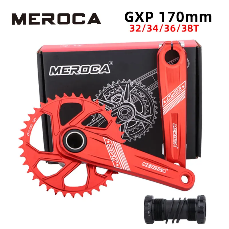 MEROCA MTB Crankset 170mm Aluminum Alloy Narrow Wide Bike 32T 34T 36T 38T Bicycle Chainring Crankset
MEROCA MTB Crankset 170mm Aluminum Alloy Narrow Wide Bike 32T 34T 36T 38T Bicycle Chainring Crankset