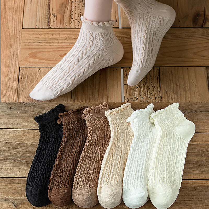 1 Pair Retro Cute Women Laced Thin Medium Tube Socks Japanese Sweet Casual Simple Cotton Sock Breathable and Comfortable Anklet
1 Pair Retro Cute Women Laced Thin Medium Tube Socks Japanese Sweet Casual Simple Cotton Sock Breathable and Comfortable Anklet