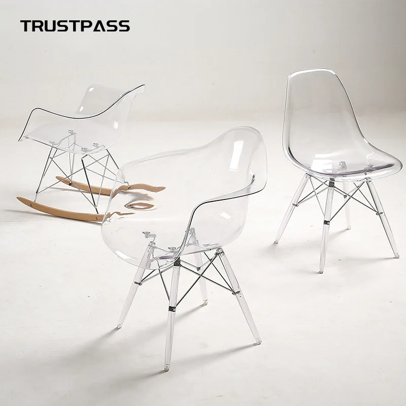 Transparent Chair Nordic Fashion Dining Table Chair Simple Plastic Chair Creative Casual PC Coffee Chair
Transparent Chair Nordic Fashion Dining Table Chair Simple Plastic Chair Creative Casual PC Coffee Chair