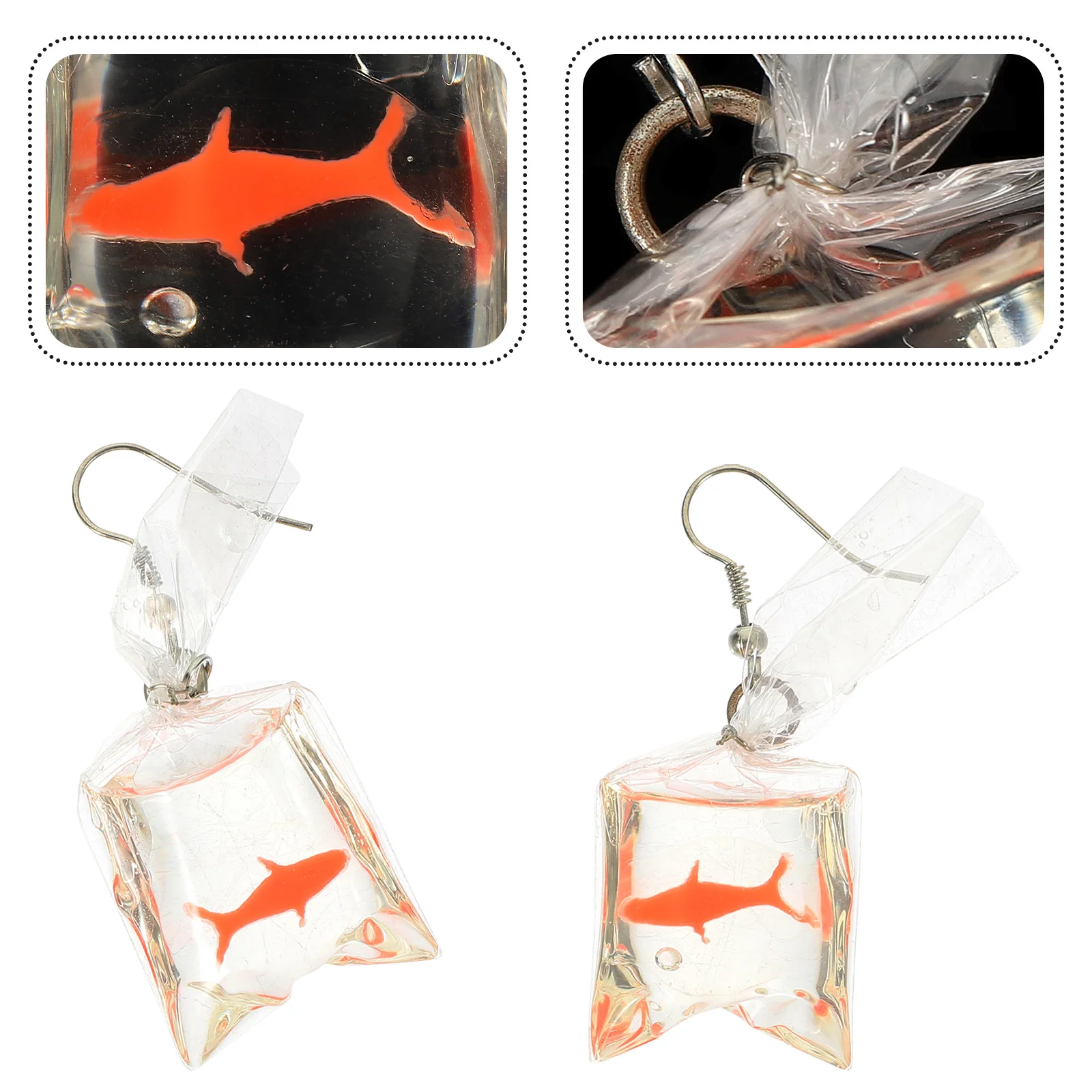 1 Pair Water Bag Earring Pendant Water Bag Brocade Carp Earrings Transparent Resin Earrings Creative Water Bag Ear Stud
1 Pair Water Bag Earring Pendant Water Bag Brocade Carp Earrings Transparent Resin Earrings Creative Water Bag Ear Stud