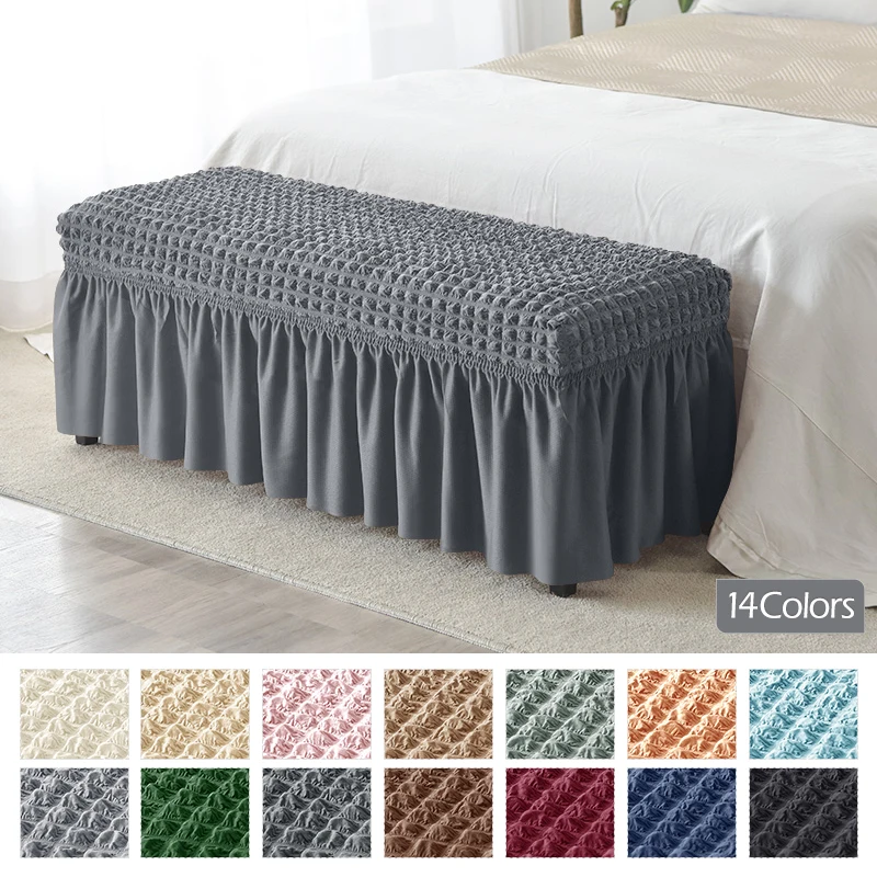 Solid color stool cover thickened bench cover piano chair cover elastic all-inclusive seersucker rectangular chair cover
Solid color stool cover thickened bench cover piano chair cover elastic all-inclusive seersucker rectangular chair cover