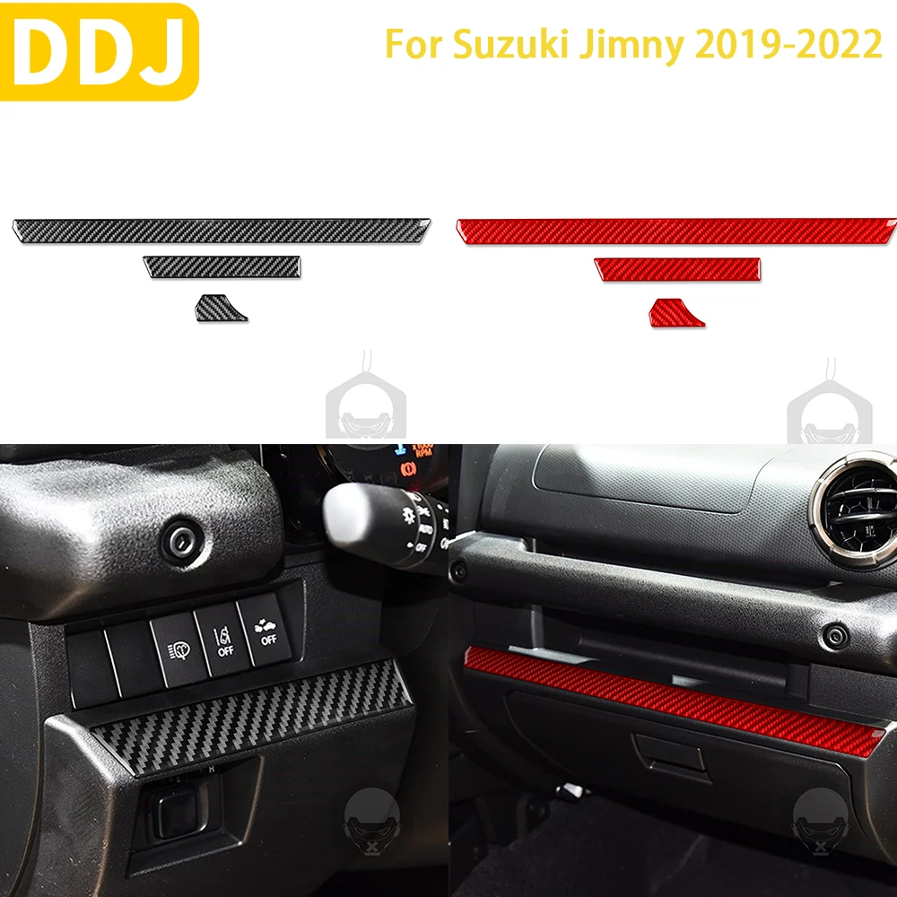 For Suzuki Jimny 2019 2020 2021 2022 Accessories Real Carbon Fiber Car Interior Instrument Panel Trim Strip Sticker Decoration 
For Suzuki Jimny 2019 2020 2021 2022 Accessories Real Carbon Fiber Car Interior Instrument Panel Trim Strip Sticker Decoration